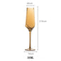 Northern Europe Luxury Gold Amber Champagne Goblet Wine Glasses Colored Home Lead-free Crystal Glass Hammered Diamond Whisky Cup