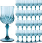 Transparent Plastic Wine Glasses，Transparent Plastic Goblets for Parties，Transparent Drinking Glasses for Wedding Reception,