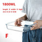 Large Capacity Toughened Glass Baking Dish Pan Oven Basics Plate Bakeware Non-Stick Kitchen Tool Cheese Rice Storage Tray
