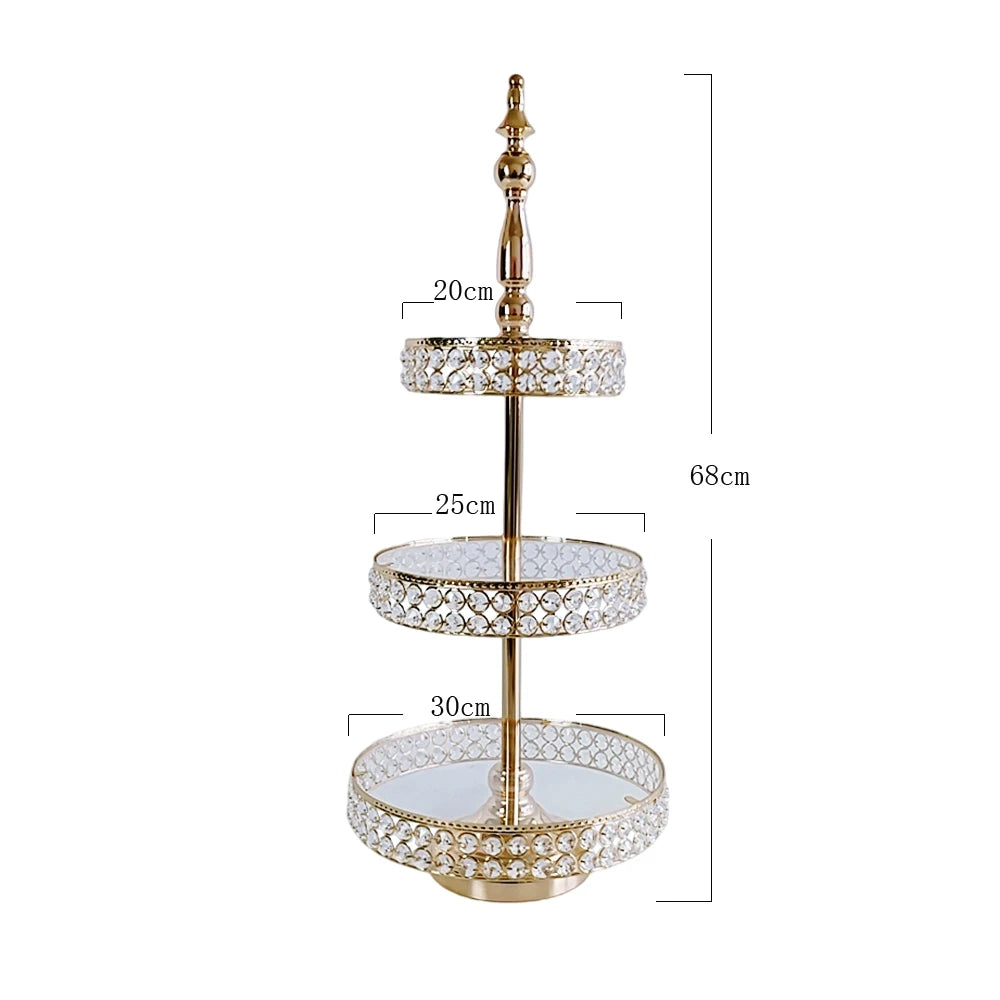 1 Pcs/lot Crystal Clear Acrylic Round Cylinder Display Nesting Riser Stands Dessert Display cupcake plate Food Platter Tray