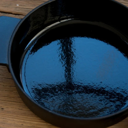 Nordic Cast Iron Enamel Pan, Uncoated Cookware, Uncoated Cookware, Household Soup Stew, Seafood, Mommy Cooker,  23-26cm