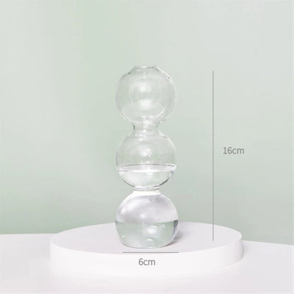 Transparent Vase Modern Home Decor Vase Decoration Home Wedding Clear Glass Vase Nordic Vases Set Hydroponic Vase