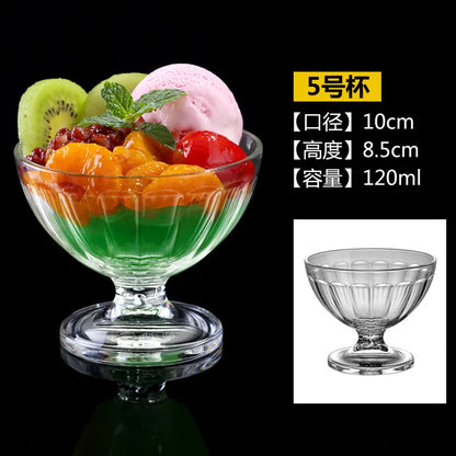 90-580ml 1pcs Acrylic Dessert Cups Reusable Yogurt Mousses Mini Ice Cream Fruit Juice Beer Cups Tableware Party Wedding Supplies
