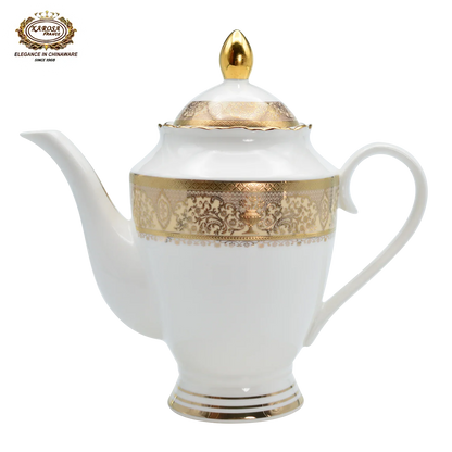 New fashionable shape for bone china dinner set embossed gold decoration from Germany style