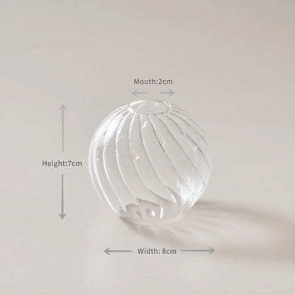 Transparent Vase Modern Home Decor Vase Decoration Home Wedding Clear Glass Vase Nordic Vases Set Hydroponic Vase