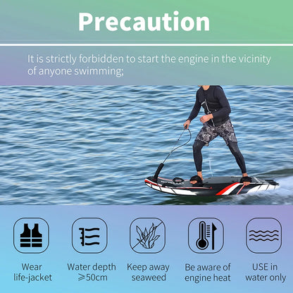 Power Surfboard Jet Surfboard, Jet Surfboard, Carbon Fibre Body, Light Weight, Surfing Surfboard, Jet Board with 109cc Engine