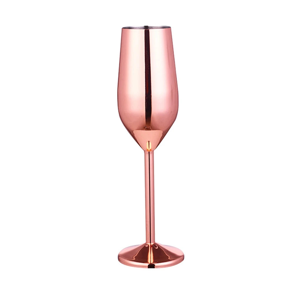 Metal Rose Gold Kitchen Supplies Goblet Bar Tools Wine Glass Barware Cocktail Glass Champagne Cup