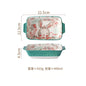 YWDL Ceramic Baking Dish Roasting Lasagna Pan Rectangular Dish Bakeware Pan With Handle Oven Kitchen Baking Tool baking tray