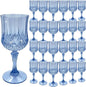 Transparent Plastic Wine Glasses，Transparent Plastic Goblets for Parties，Transparent Drinking Glasses for Wedding Reception,
