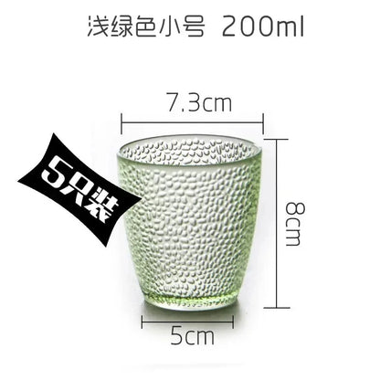 5PCS Acrylic Juice Glass Colorful Diamond Water Glass Hotel Restaurant Wine Drink Cup Home Party Supplies