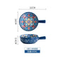 Baroque dish set Creative ceramic tableware Rice rice bowl soup noodles large bowl Household handle bowl Fish plate dish