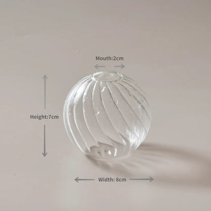 Transparent Vase Modern Home Decor Vase Decoration Home Wedding Clear Glass Vase Nordic Vases Set Hydroponic Vase