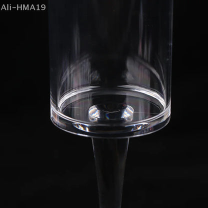 5Pcs Acrylic Champagne Goblet Glasses Cup Transparent Cocktail Glass Cups Creative Anti-fall Goblet For Bar Pubs Clubs Drinkware