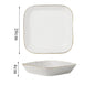 Gold Stroke Ceramic Plate Set Creative Hammer Decorative Living Room Dinner Set Plates and Dishes Western Restaurant Steak Dish