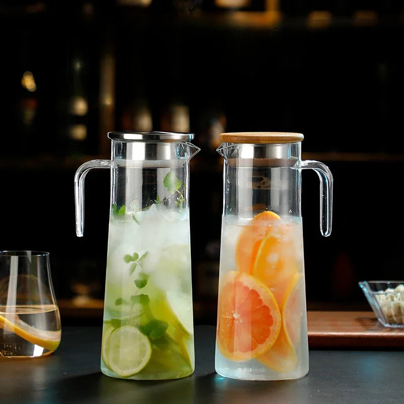 Drinkware Transparent Kettle Lemonade Container Cold Beverage Dispensing Jug for Water Beverage Acrylic Dispenser Jug With Lid