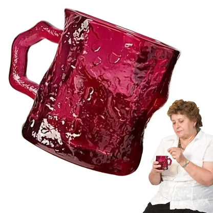 Glass Mugs Coffee Mugs Tea Handle Drinking Cups Crystal Whiskey Glasses Hot Cold Beverages Cup For Cafe Hotel Restaurant