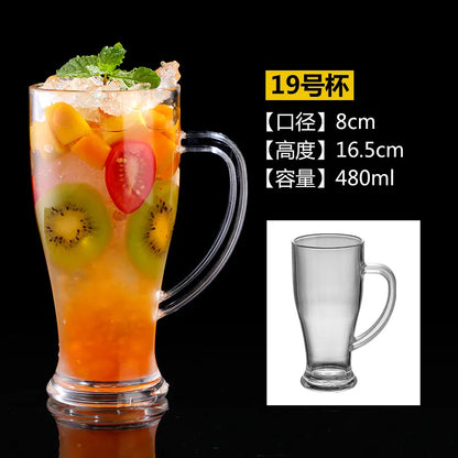 90-580ml 1pcs Acrylic Dessert Cups Reusable Yogurt Mousses Mini Ice Cream Fruit Juice Beer Cups Tableware Party Wedding Supplies