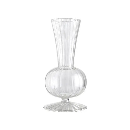 1pc Nordic Creative Transparent Vases for Plant Bottle Flower Pot Hydroponic Terrarium Arrangement Container Flower Table Vase