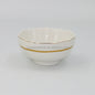 38 Pcs Royal White and Gold Line Ceramic Bone China Turkish Fine Porcelain Dinner Set Dinnerware Sets Luxury