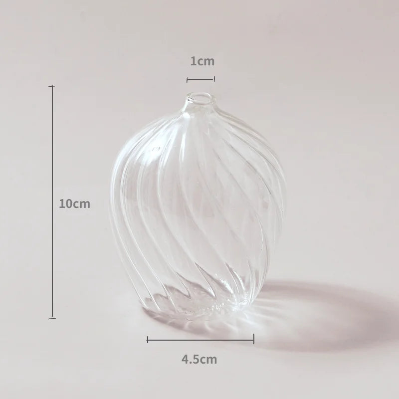 Transparent Vase Modern Home Decor Vase Decoration Home Wedding Clear Glass Vase Nordic Vases Set Hydroponic Vase