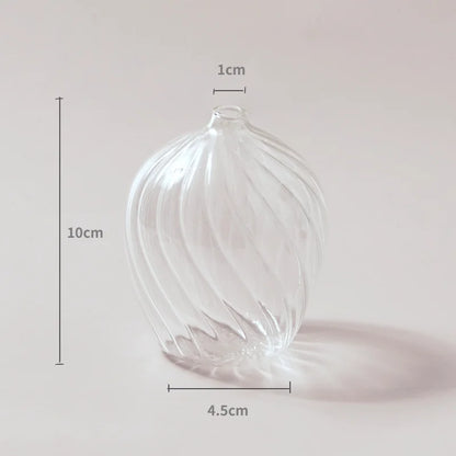 Transparent Vase Modern Home Decor Vase Decoration Home Wedding Clear Glass Vase Nordic Vases Set Hydroponic Vase