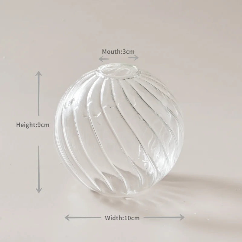 Transparent Vase Modern Home Decor Vase Decoration Home Wedding Clear Glass Vase Nordic Vases Set Hydroponic Vase