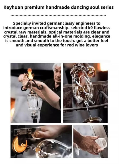 720ml Crystal Burgundy Wine Glass Stemware, Luxury Modern Fluted Design, Dishwasher Safe Elegant Home Use Gift for Wine Tasting