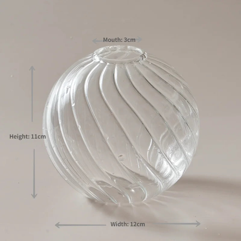 Transparent Vase Modern Home Decor Vase Decoration Home Wedding Clear Glass Vase Nordic Vases Set Hydroponic Vase