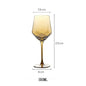 Northern Europe Luxury Gold Amber Champagne Goblet Wine Glasses Colored Home Lead-free Crystal Glass Hammered Diamond Whisky Cup