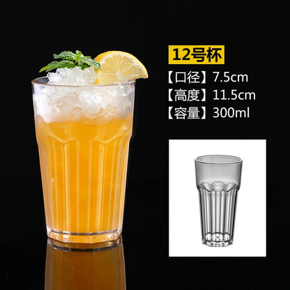 90-580ml 1pcs Acrylic Dessert Cups Reusable Yogurt Mousses Mini Ice Cream Fruit Juice Beer Cups Tableware Party Wedding Supplies