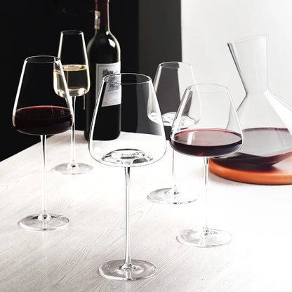 2pcs High-end Goblet Red Wine Glass Kitchen Utensils Water Grap Champagne Glasses Bordeaux Burgundy Wedding Square Party Gift