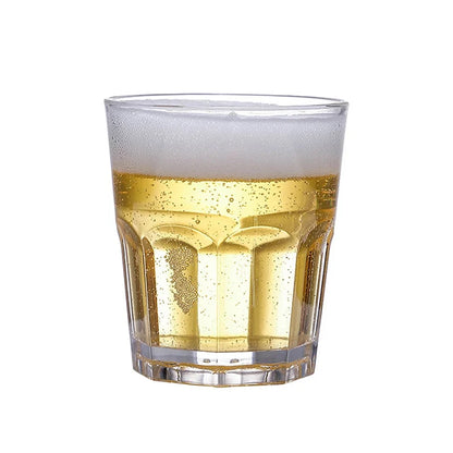 Acrylic Whiskey Cups Unbreakable Transparent Beer Cup Plastic Coffee Milk Breakfast Cup Spirit Glass Drinkware Juice Tea Cup