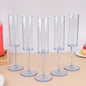5Pcs Acrylic Champagne Goblet Glasses Cup Transparent Cocktail Glass Cups Creative Anti-fall Goblet For Bar Pubs Clubs Drinkware