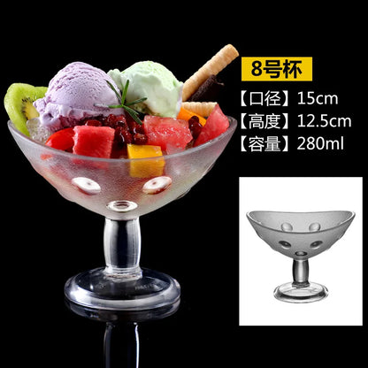 90-580ml 1pcs Acrylic Dessert Cups Reusable Yogurt Mousses Mini Ice Cream Fruit Juice Beer Cups Tableware Party Wedding Supplies
