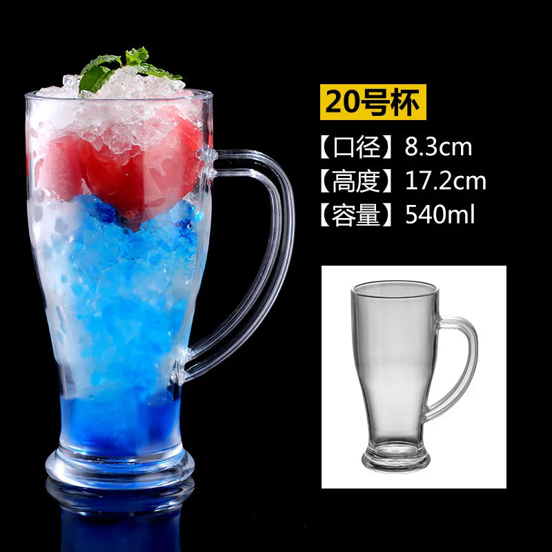 90-580ml 1pcs Acrylic Dessert Cups Reusable Yogurt Mousses Mini Ice Cream Fruit Juice Beer Cups Tableware Party Wedding Supplies