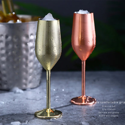 Metal Rose Gold Kitchen Supplies Goblet Bar Tools Wine Glass Barware Cocktail Glass Champagne Cup