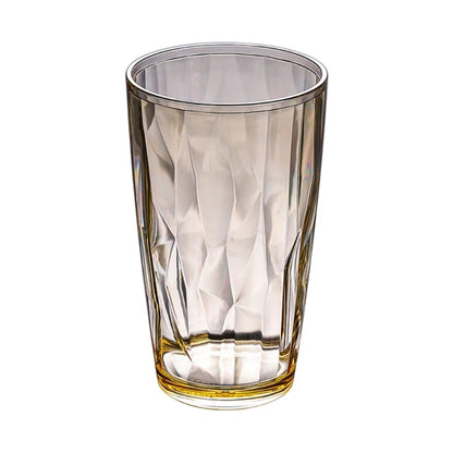 Unbreakable Acrylic Drinking Glasses Reusable Fruit Juice Beer Champagne Cup for Bar 490ml Shatterproof Water Tumblers