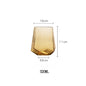Northern Europe Luxury Gold Amber Champagne Goblet Wine Glasses Colored Home Lead-free Crystal Glass Hammered Diamond Whisky Cup