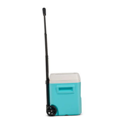 16 QT Laguna Hard Sided Ice Chest Roller Cooler, Aqua Blue