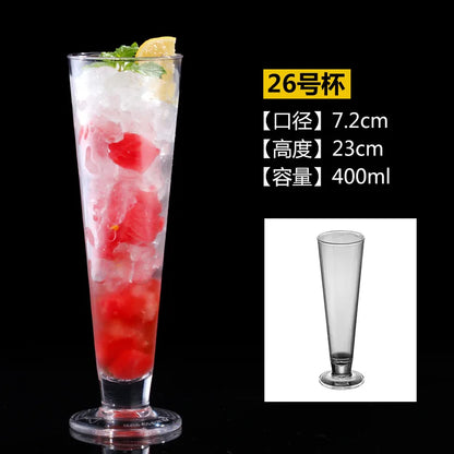 90-580ml 1pcs Acrylic Dessert Cups Reusable Yogurt Mousses Mini Ice Cream Fruit Juice Beer Cups Tableware Party Wedding Supplies