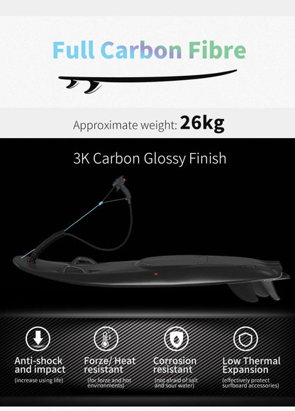 Power Surfboard Jet Surfboard, Jet Surfboard, Carbon Fibre Body, Light Weight, Surfing Surfboard, Jet Board with 109cc Engine