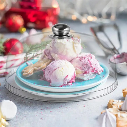 Cake Plate With Dome Serving Cookie Platter Drop Resistant Protective Dessert Storage Server Cake Dessert Cover For Dining