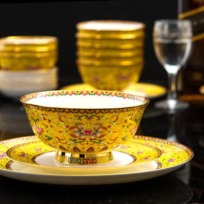 Fine Luxury Guests Dinnerware Sets Home Kitchen Wedding Dining Room Tableware Set Catering Supplies Vajillas Para Cocina Dishes