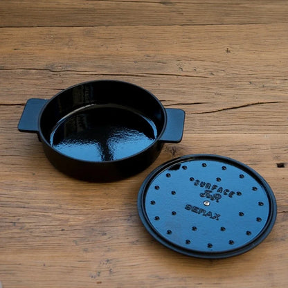Nordic Cast Iron Enamel Pan, Uncoated Cookware, Uncoated Cookware, Household Soup Stew, Seafood, Mommy Cooker,  23-26cm