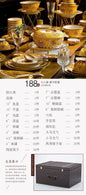 Fine Luxury Guests Dinnerware Sets Home Kitchen Wedding Dining Room Tableware Set Catering Supplies Vajillas Para Cocina Dishes