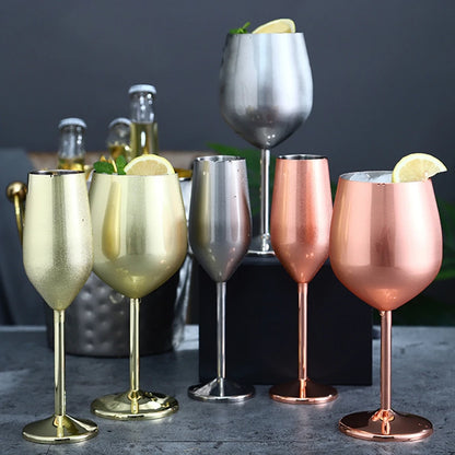 Metal Rose Gold Kitchen Supplies Goblet Bar Tools Wine Glass Barware Cocktail Glass Champagne Cup