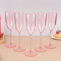 5Pcs Acrylic Champagne Goblet Glasses Cup Transparent Cocktail Glass Cups Creative Anti-fall Goblet For Bar Pubs Clubs Drinkware