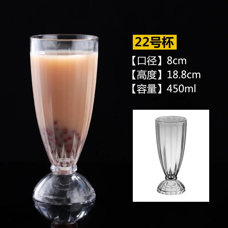 90-580ml 1pcs Acrylic Dessert Cups Reusable Yogurt Mousses Mini Ice Cream Fruit Juice Beer Cups Tableware Party Wedding Supplies