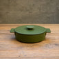 Nordic Cast Iron Enamel Pan, Uncoated Cookware, Uncoated Cookware, Household Soup Stew, Seafood, Mommy Cooker,  23-26cm