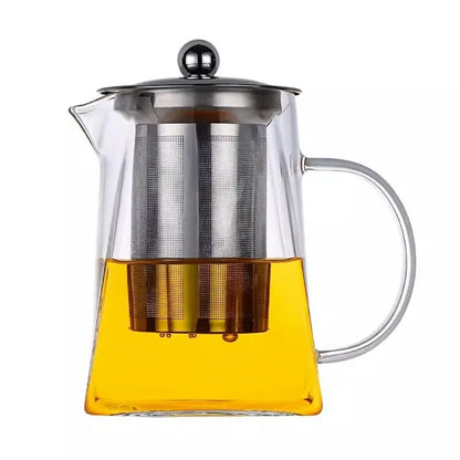 Tetera de vidrio con infusor, juego de té, tetera, infusores, jarra, vajilla para cocina, comedor, bar, hogar, kit de té, tetera de vidrio, samovar